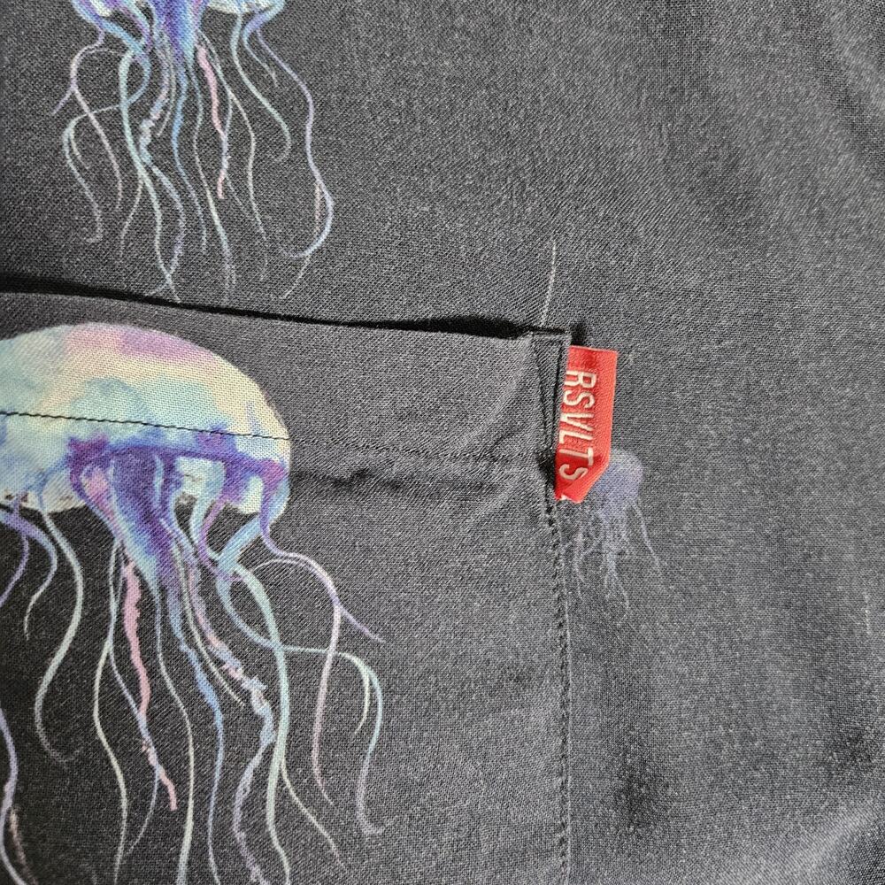 RSVLTS Jellyfish Shirt Men's 2XL Navy Dare Mighty Things Rare AOP Fun Bold - Picture 8 of 9
